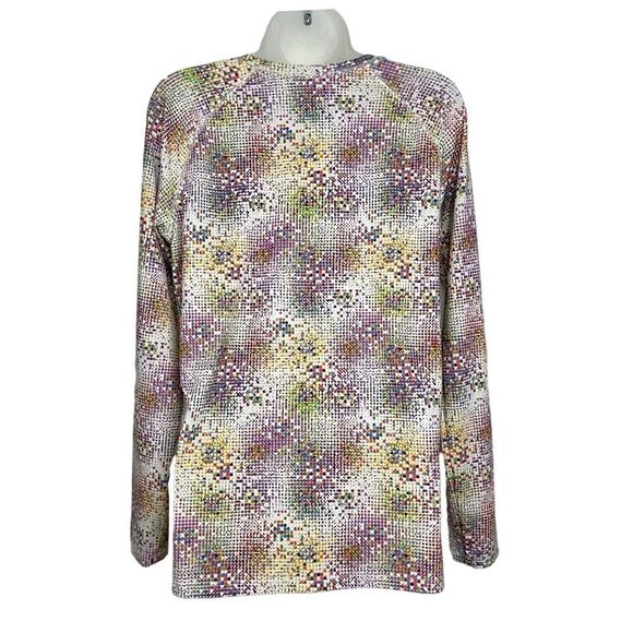 Reel Legends KEEP IT COOL Multi Color Zip Neck Long Sleeve - Picture 2 of 4